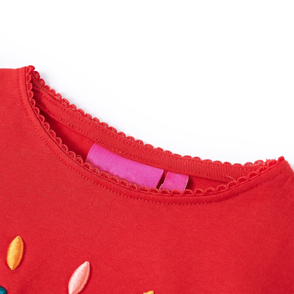 Vidaxl Children's shirt with long sleeves 140 red