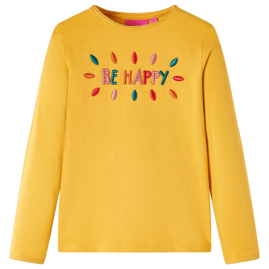 VidaXL children's shirt with long sleeves 104 Donkerokerkligent