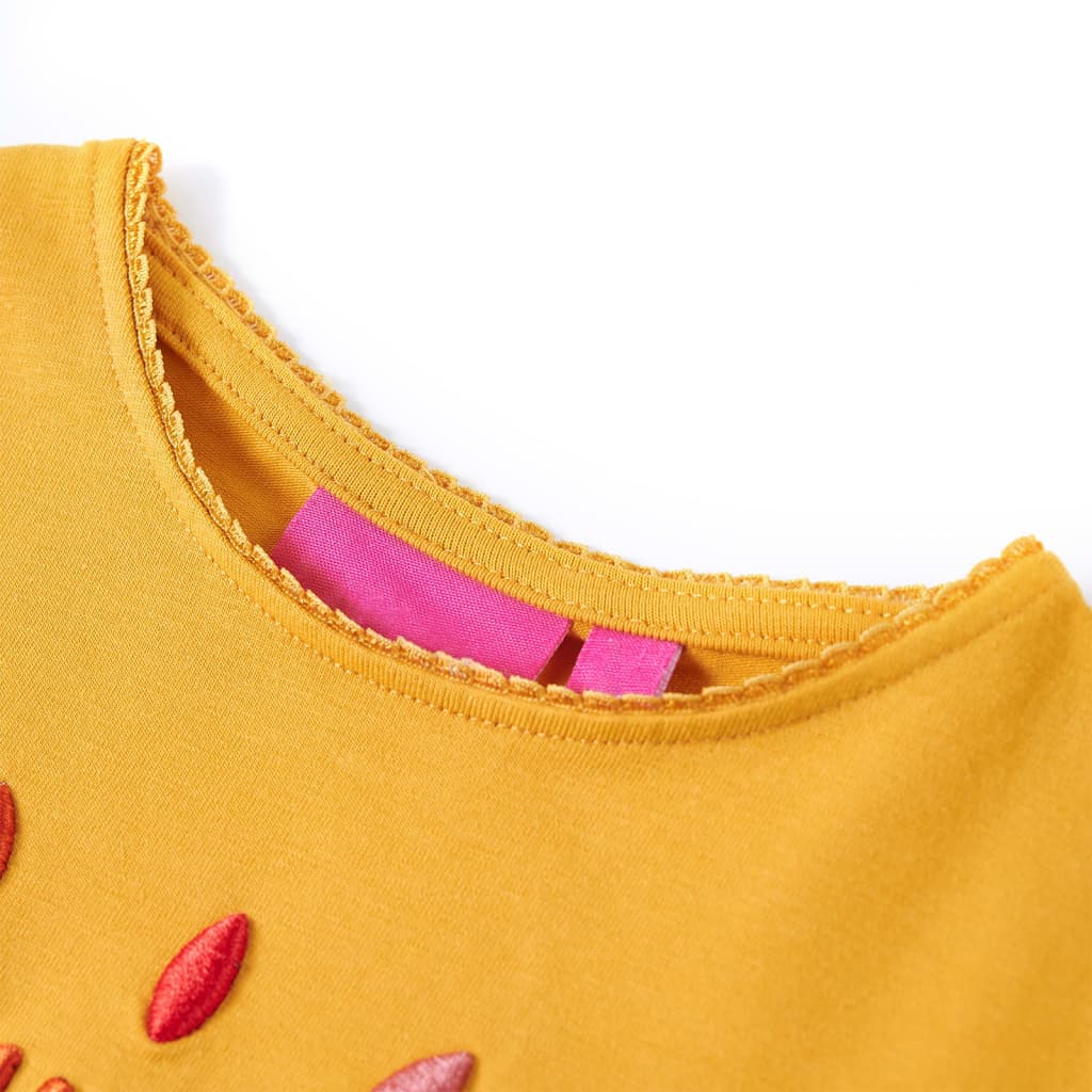 VidaXL children's shirt with long sleeves 128 Donkerokerkligent
