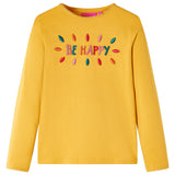 VidaXL children's shirt with long sleeves 140 Donkerokerkligent
