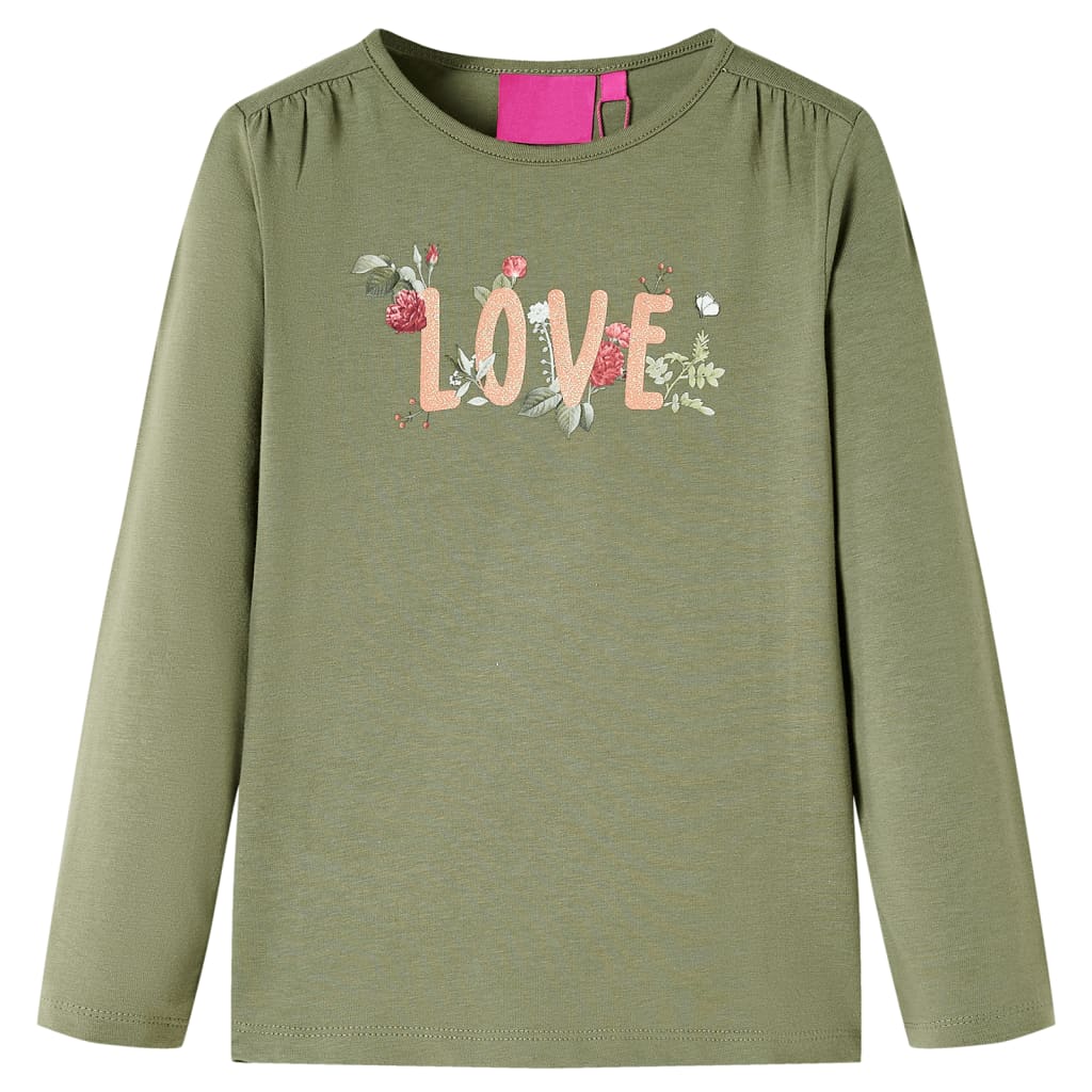 VidaXL children's shirt with long sleeves 116 Kakikentig