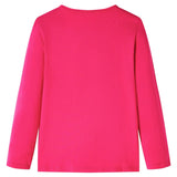 Vidaxl Children's shirt with long sleeves 92 bright pink