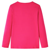 Vidaxl Children's shirt with long sleeves 104 bright pink