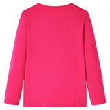 Vidaxl Children's shirt with long sleeves 116 bright pink