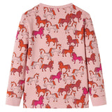 Vidaxl Children's pajamas with long sleeves 104 light pink
