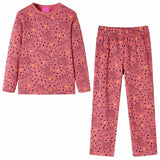 Vidaxl Children's pajamas with long sleeves 92 Old pink