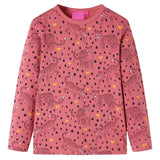 Vidaxl Children's pajamas with long sleeves 104 old pink