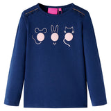 VidaXL children's shirt with long sleeves 92 Navy blue
