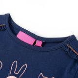 Vidaxl children's shirt with long sleeves 140 navy blue