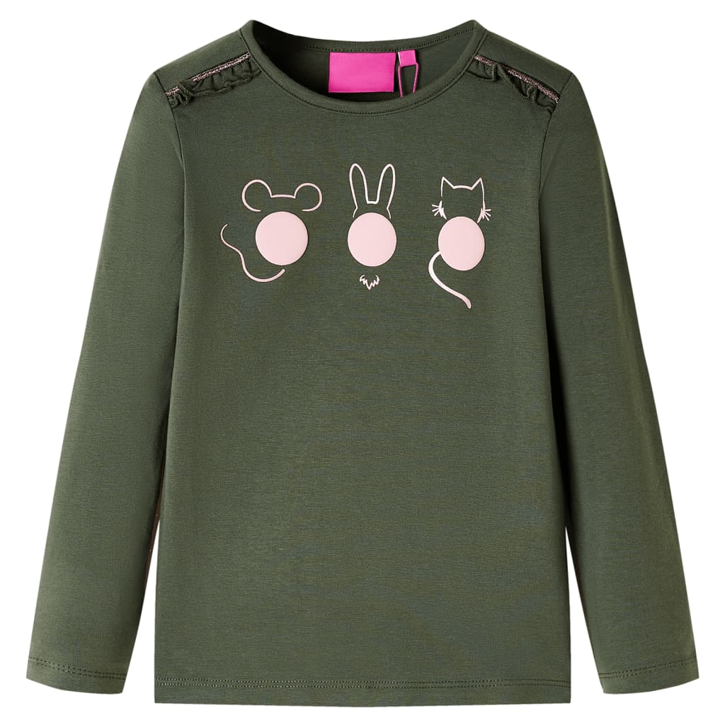 Vidaxl Children's shirt with long sleeves 92 Kakikentig