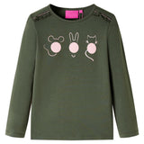 Vidaxl Children's shirt with long sleeves 92 Kakikentig