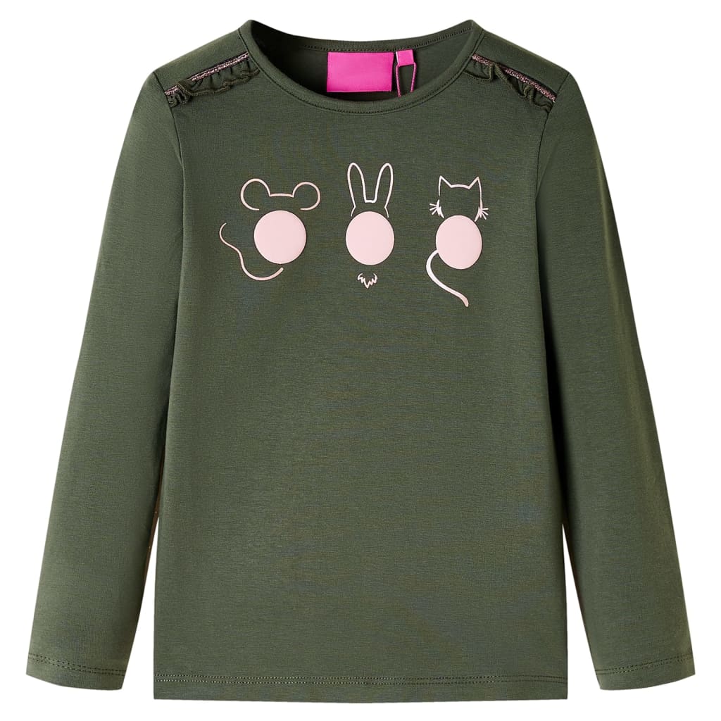 VidaXL children's shirt with long sleeves 116 Kakikentig