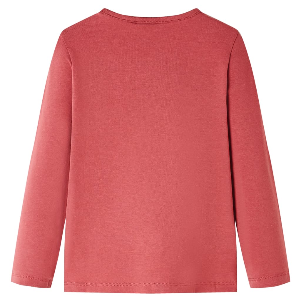 Vidaxl Children's shirt with long sleeves 92 rose brown