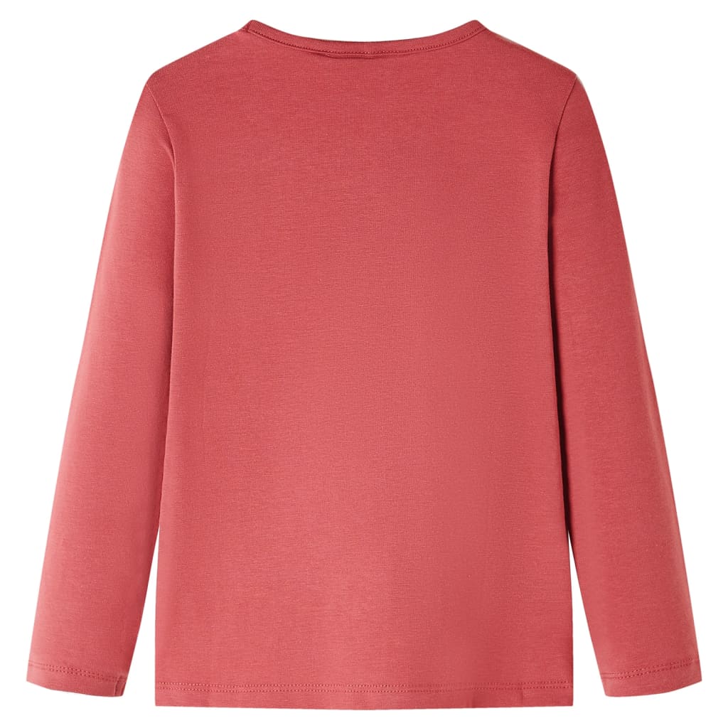 Vidaxl Children's shirt with long sleeves 104 rose brown