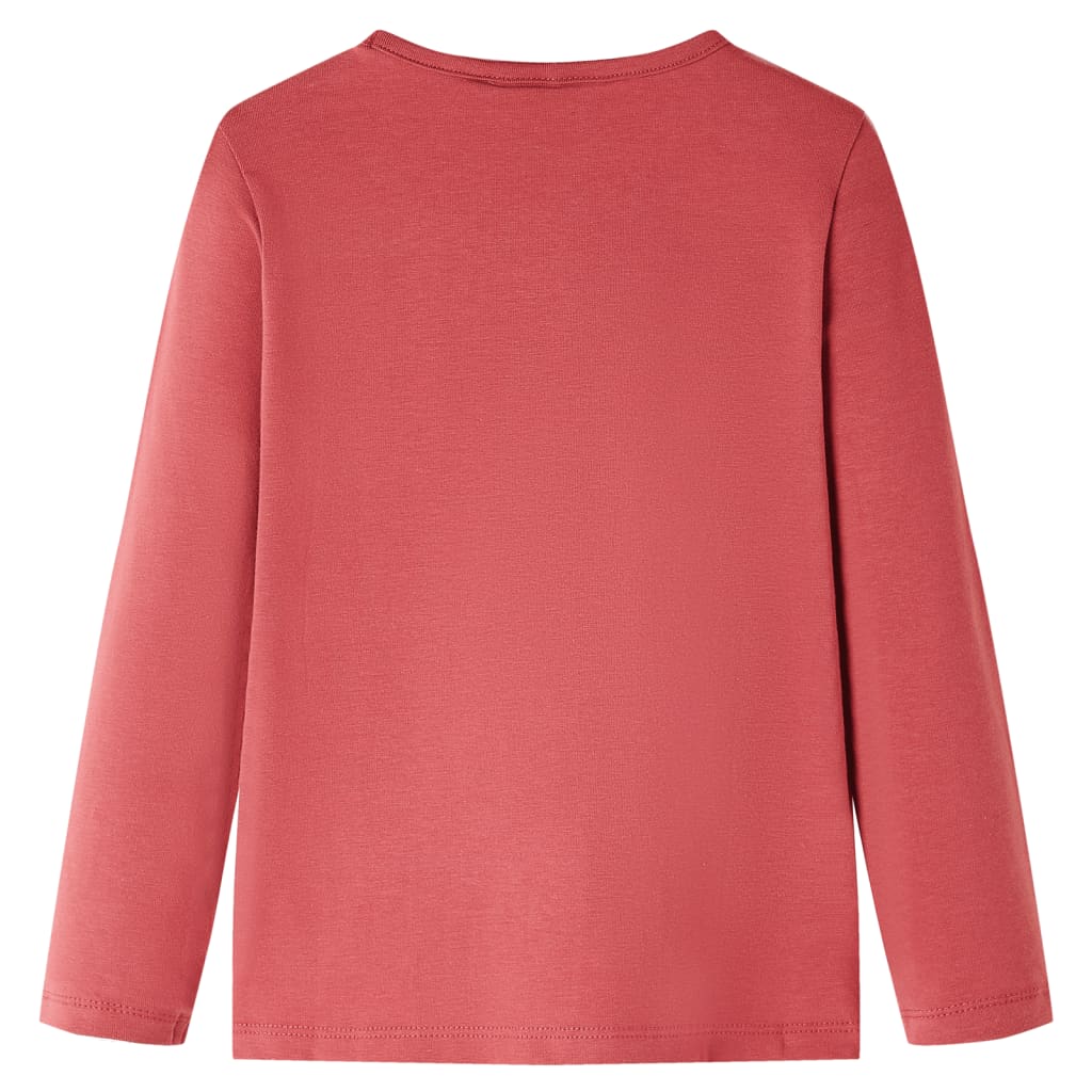 Vidaxl Children's shirt with long sleeves 128 rose brown