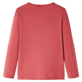 Vidaxl Children's shirt with long sleeves 128 rose brown