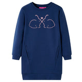 Vidaxl Children's Dress 104 Navy blue