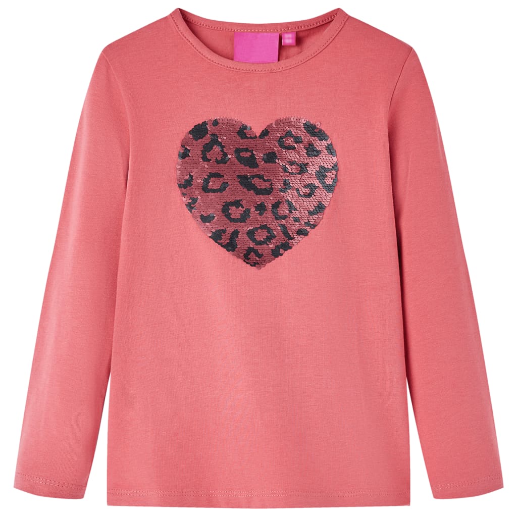 Vidaxl Children's shirt with long sleeves 92 Old pink
