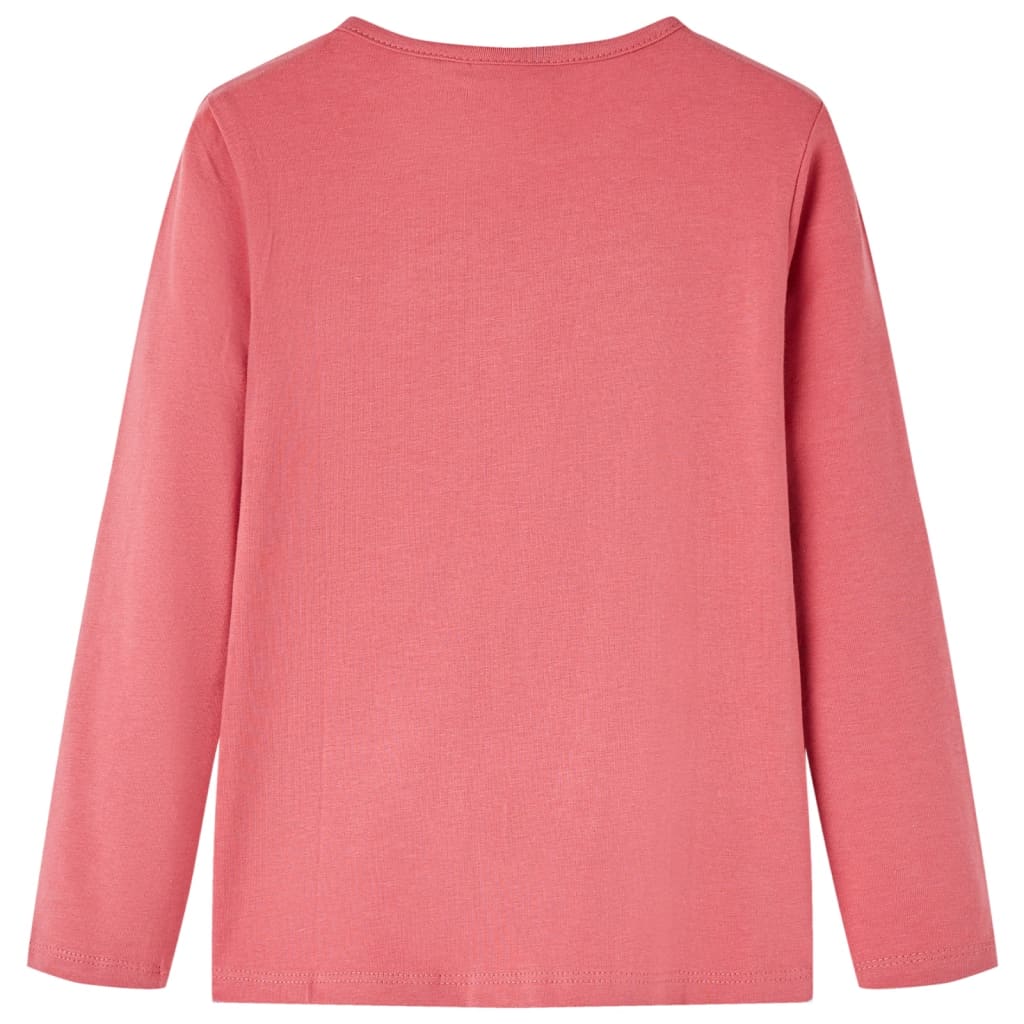 Vidaxl Children's shirt with long sleeves 116 Old pink