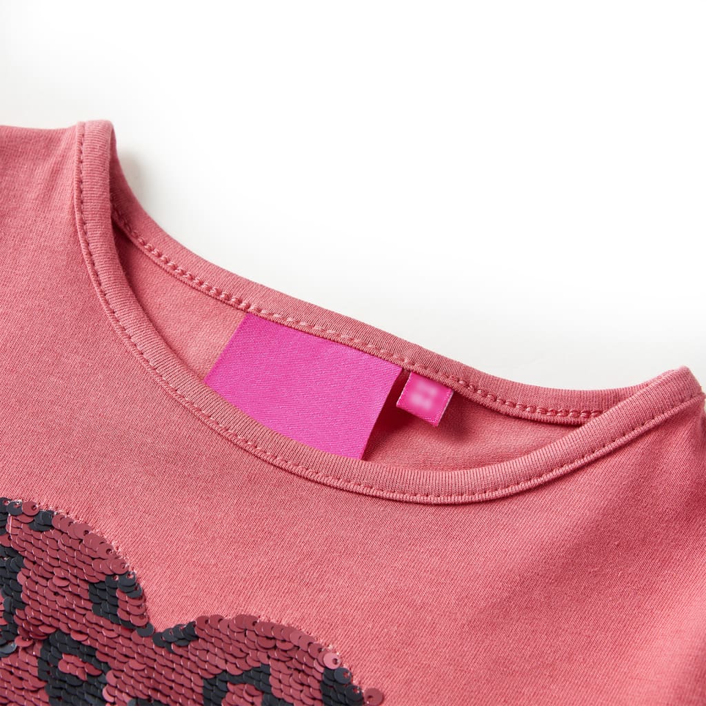 Vidaxl Children's shirt with long sleeves 116 Old pink