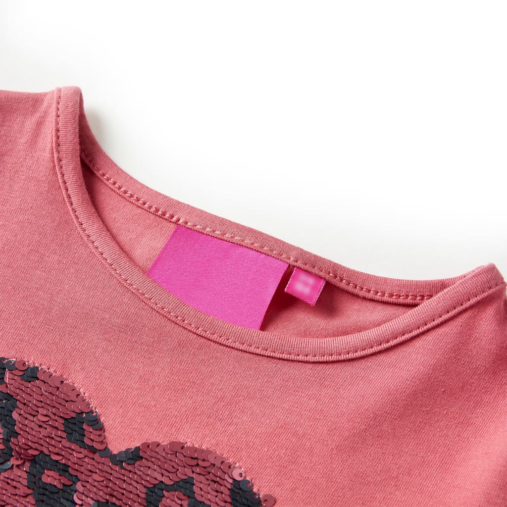 Vidaxl Children's shirt with long sleeves 128 Old pink