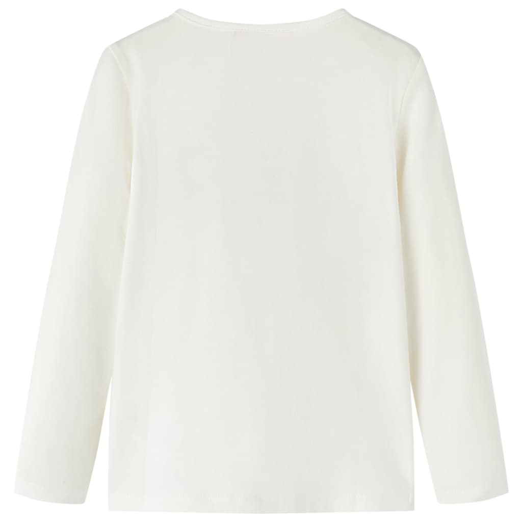 Vidaxl Children's shirt with long sleeves 104 ecru