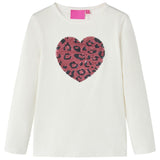 Vidaxl Children's shirt with long sleeves 116 ecru