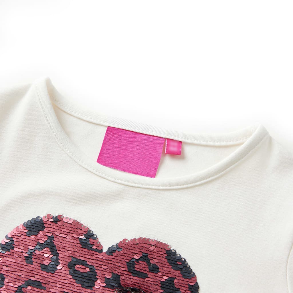 Vidaxl Children's shirt with long sleeves 128 ecru