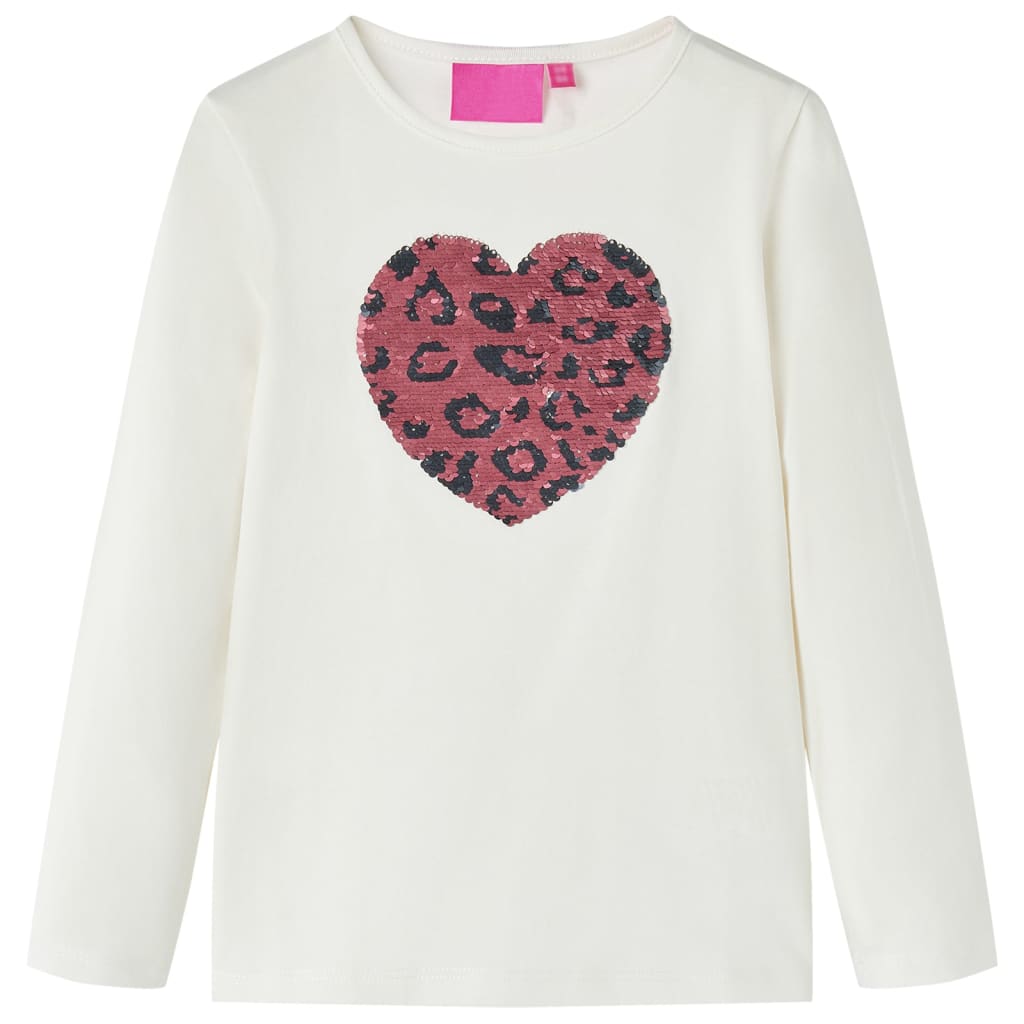 Vidaxl Children's shirt with long sleeves 140 ecru