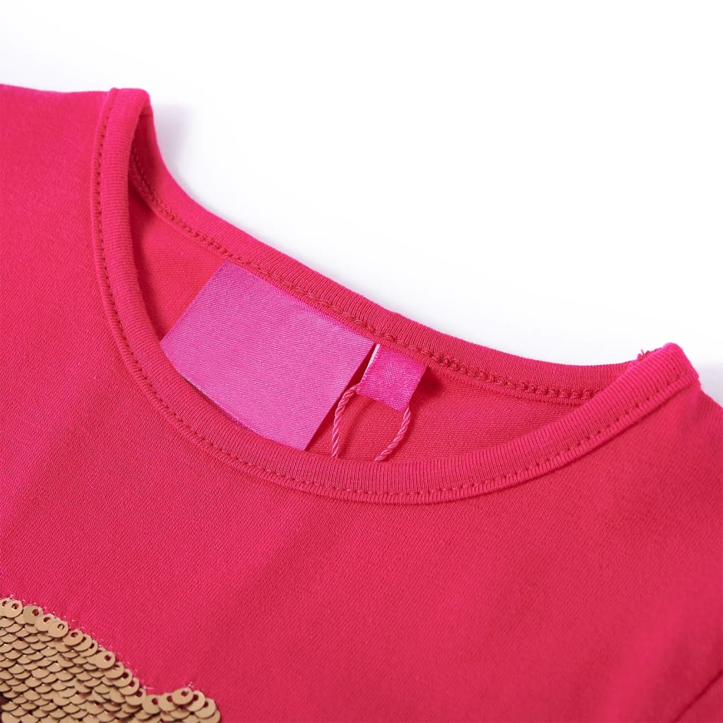Vidaxl Children's shirt with long sleeves 116 bright pink