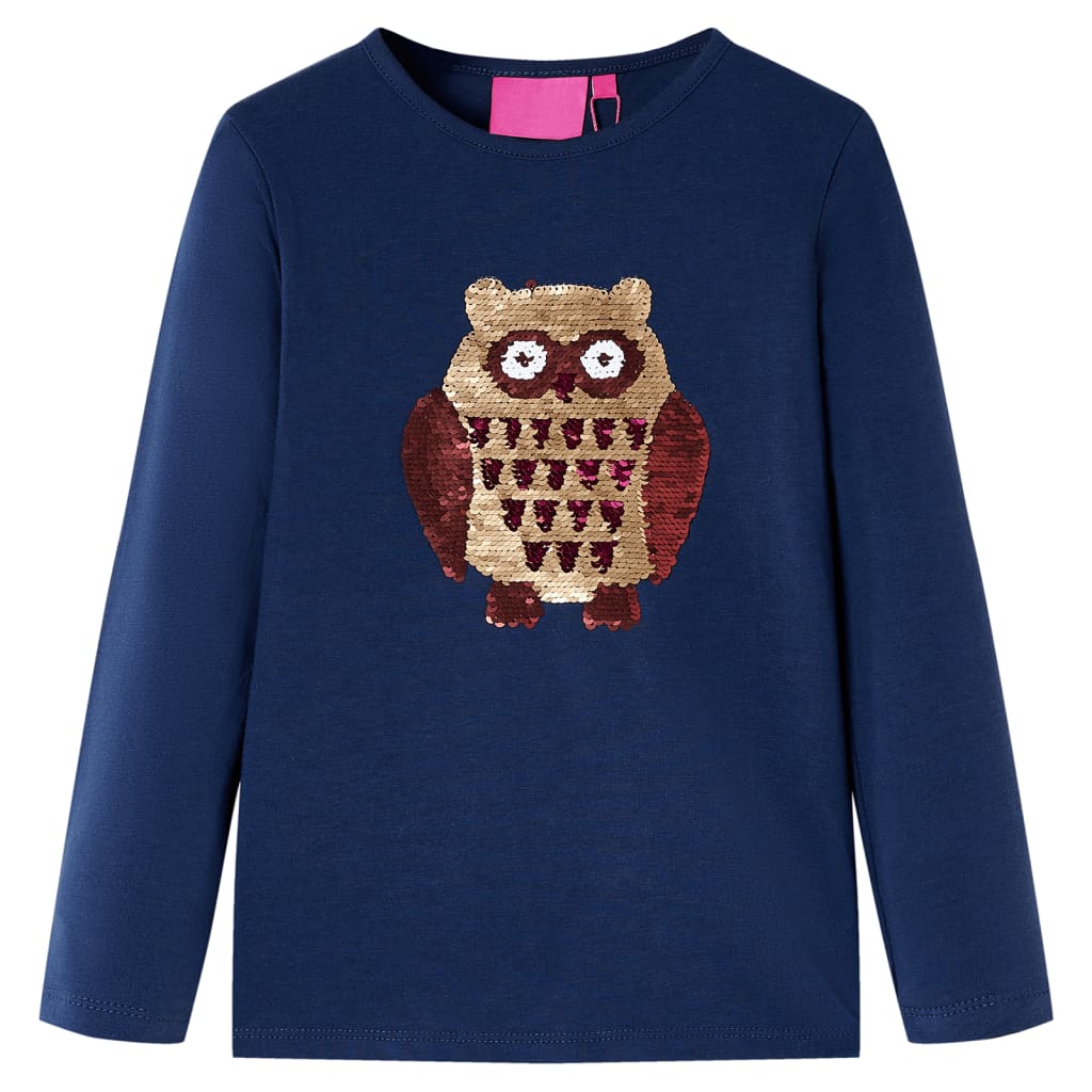 VidaXL children's shirt with long sleeves 92 Navy blue
