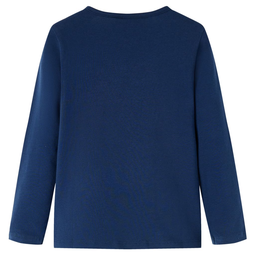 Vidaxl children's shirt with long sleeves 116 navy blue
