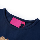 Vidaxl children's shirt with long sleeves 128 navy blue