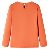Vidaxl Children's shirt with long sleeves 104 Oranjebruin