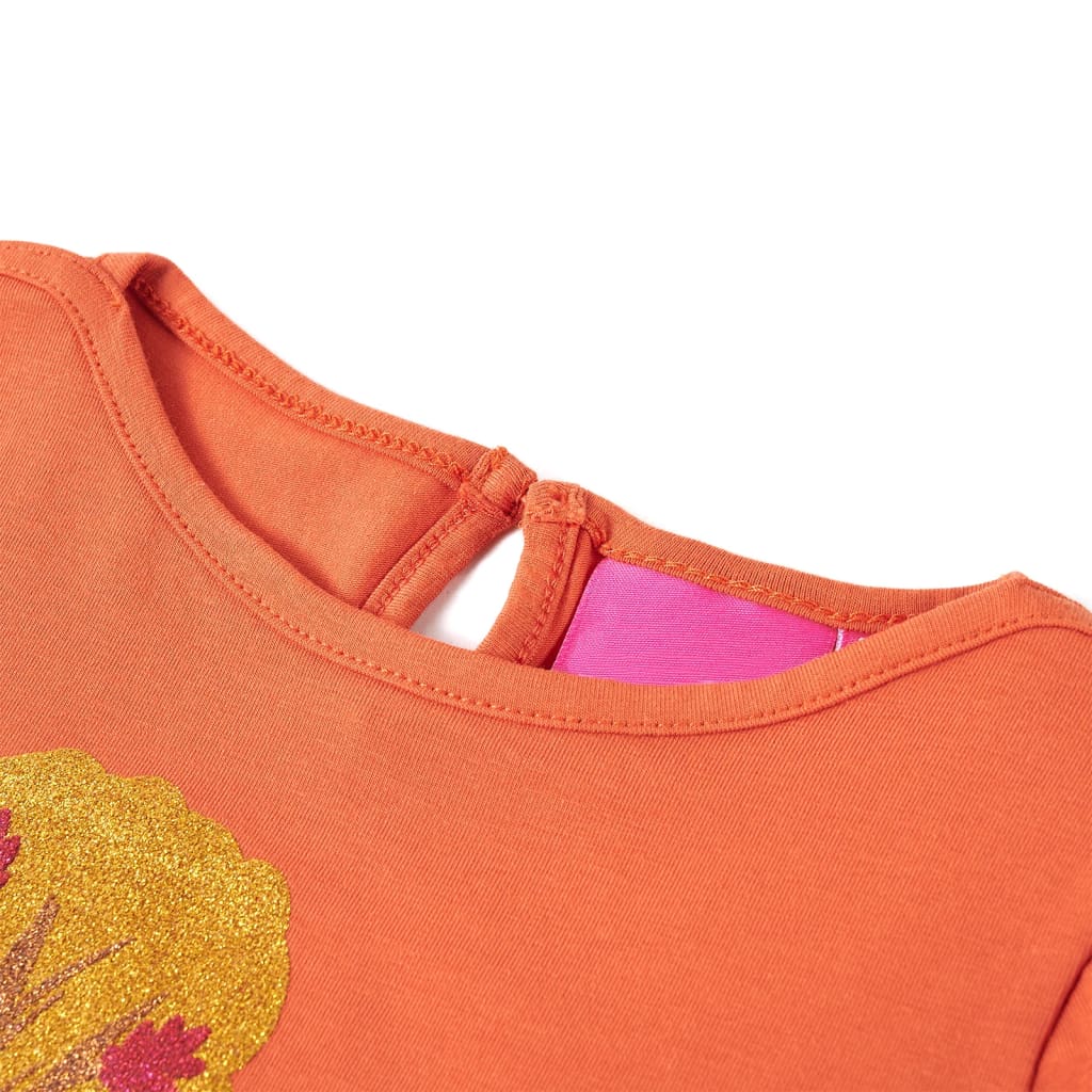 Vidaxl Children's shirt with long sleeves 104 Oranjebruin