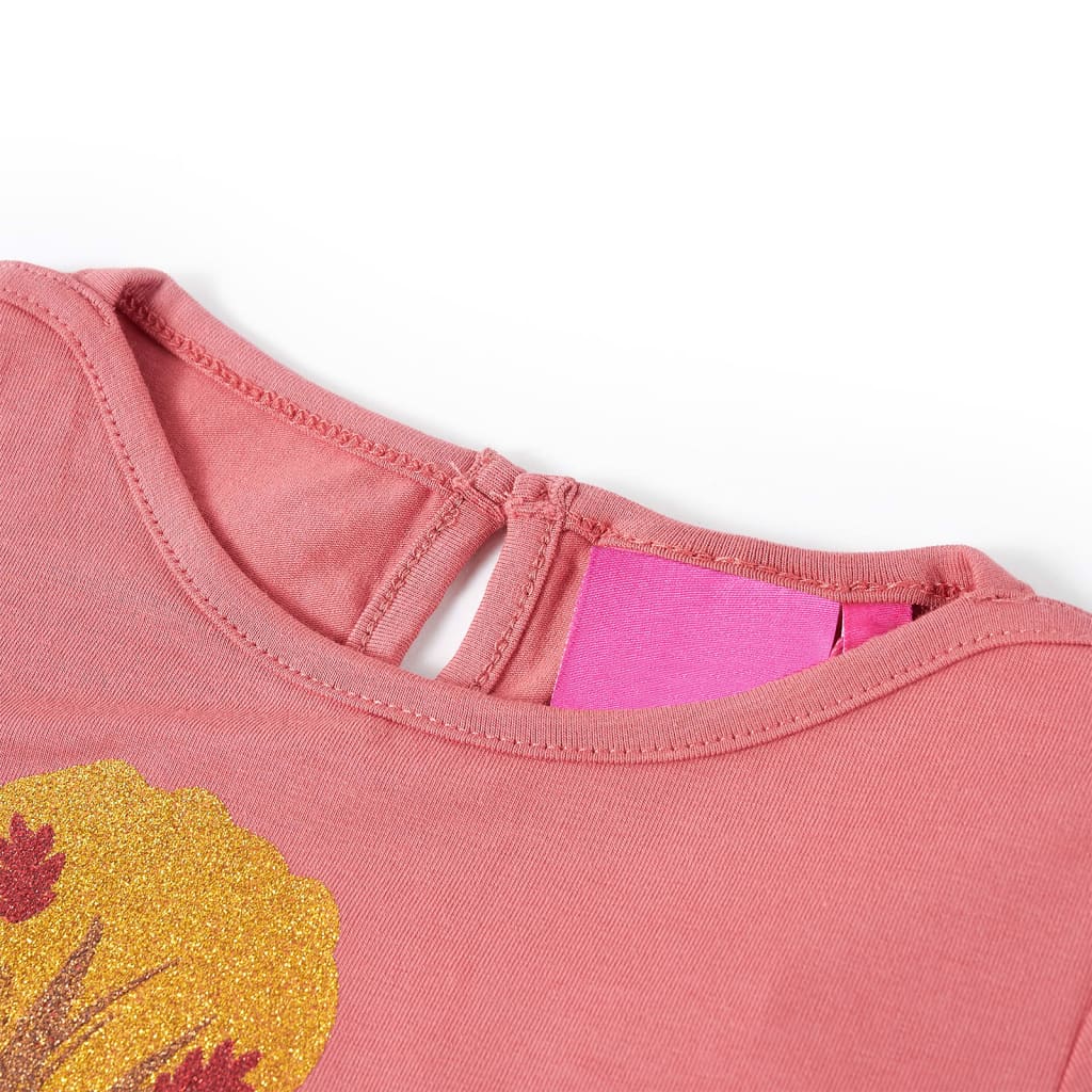 Vidaxl Children's shirt with long sleeves 116 Old pink