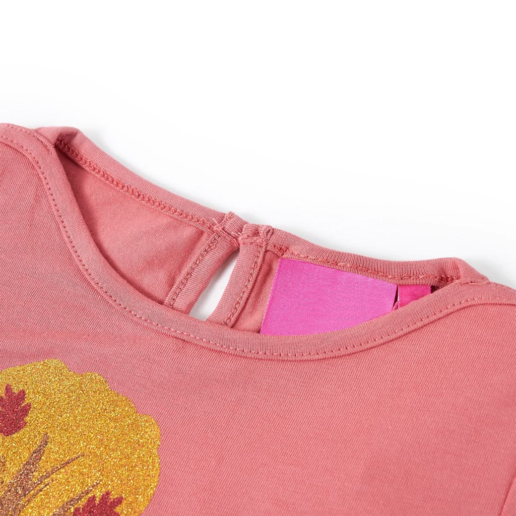 Vidaxl Children's shirt with long sleeves 128 Old pink