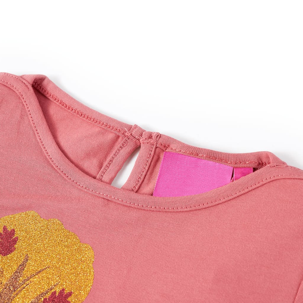 Vidaxl children's shirt with long sleeves 140 old pink