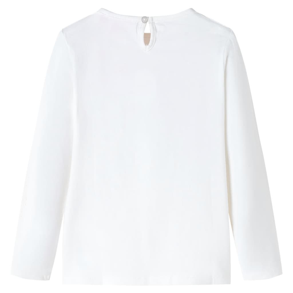 Vidaxl Children's Shirt med lange ermer 116 Ecru