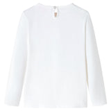 Vidaxl Children's Shirt med lange ermer 116 Ecru