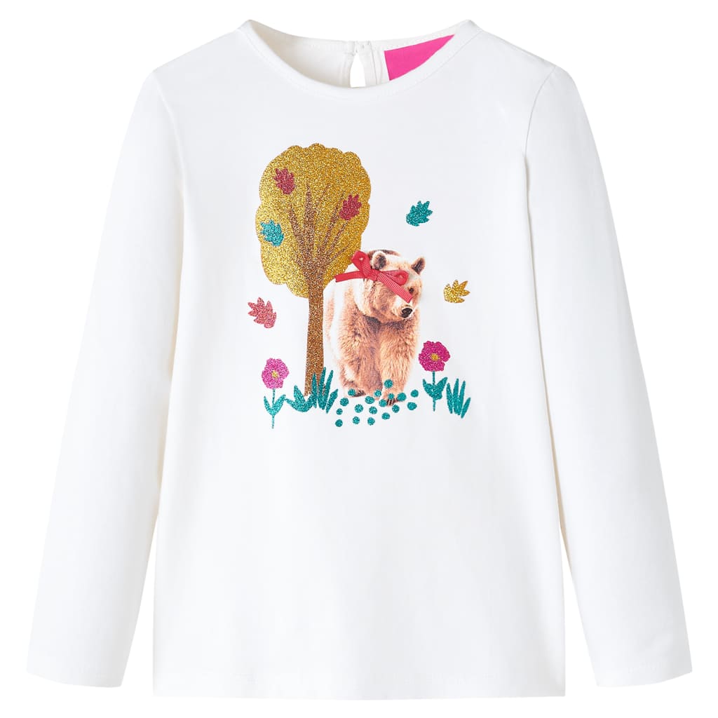 Vidaxl Children's Shirt med lange ermer 128 ECRU