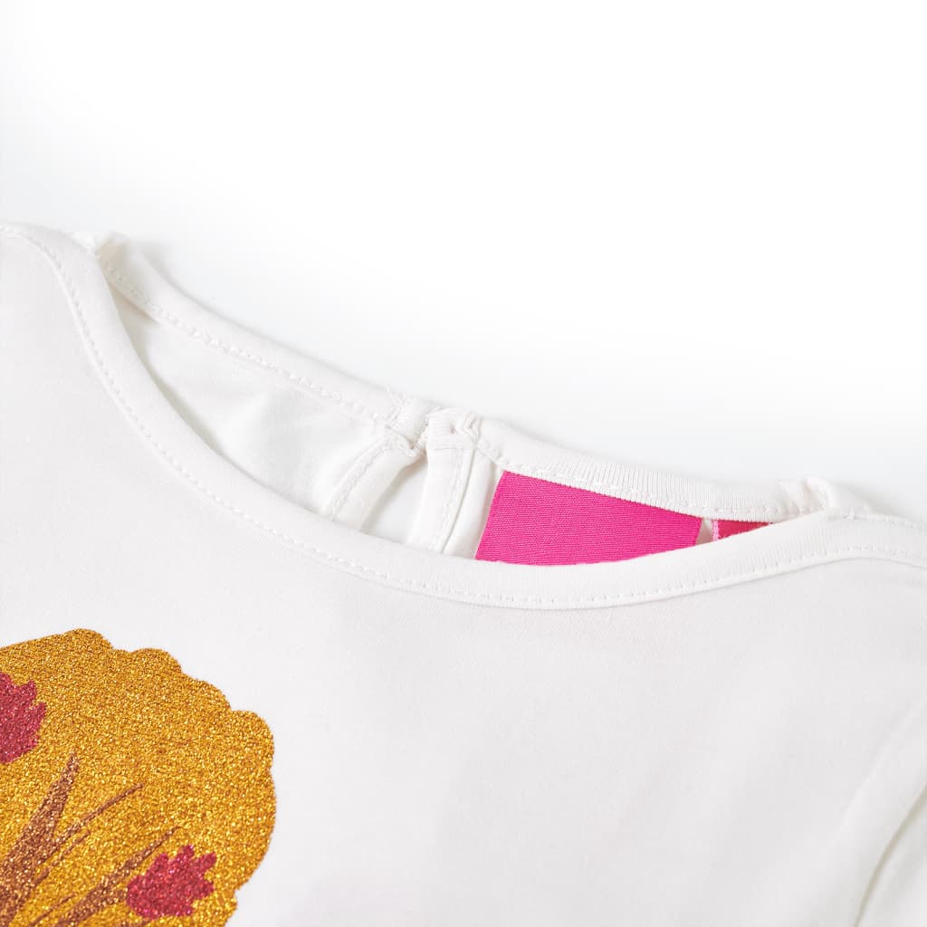 Vidaxl Children's Shirt med lange ermer 140 ECRU