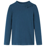 Vidaxl children's shirt ribbed 92 navy blue