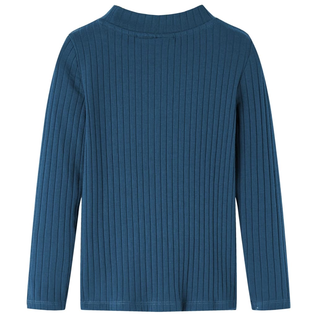 Vidaxl children's shirt ribbed 92 navy blue