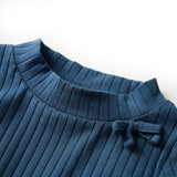 Vidaxl Kanner Shisch Ribbed 128 Navy Blo