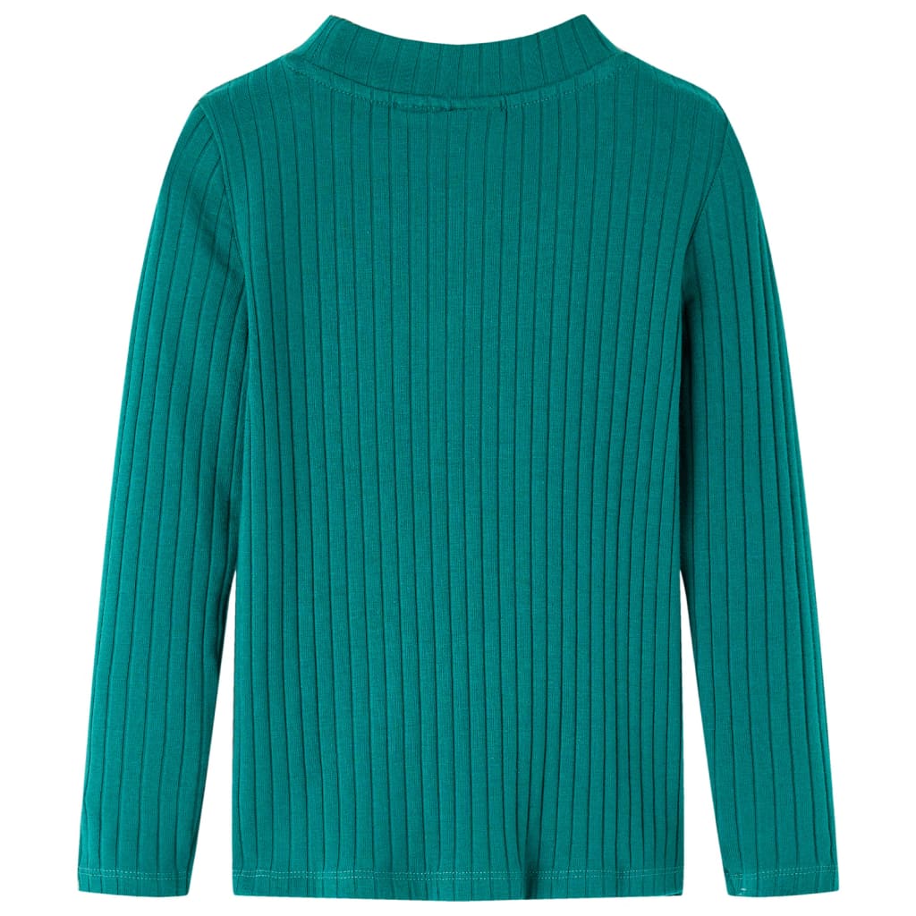 Vidaxl children's shirt ribbed 104 dark green