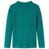 Vidaxl children's shirt ribbed 104 dark green