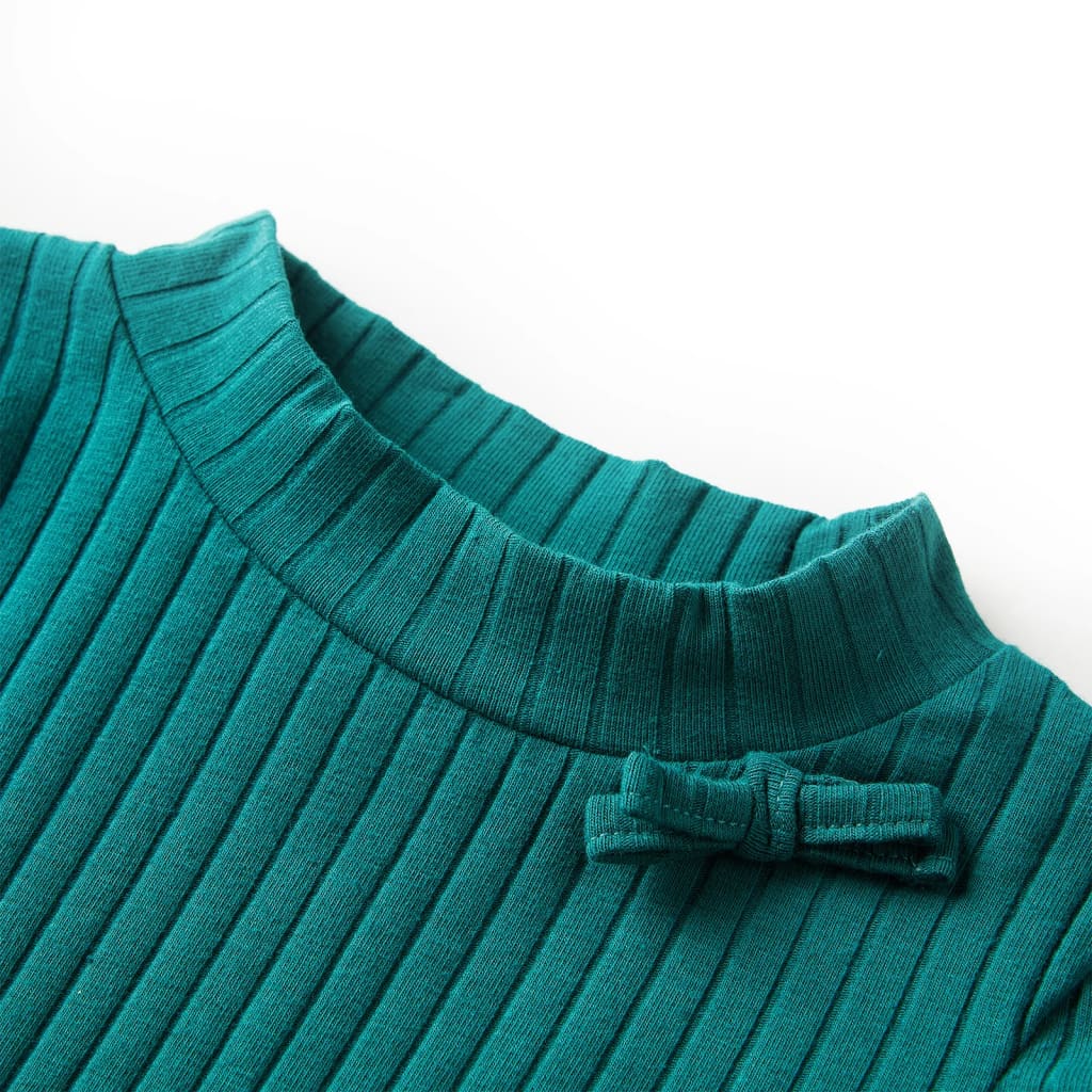 Vidaxl children's shirt ribbed 104 dark green