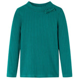 Vidaxl children's shirt ribbed 128 dark green
