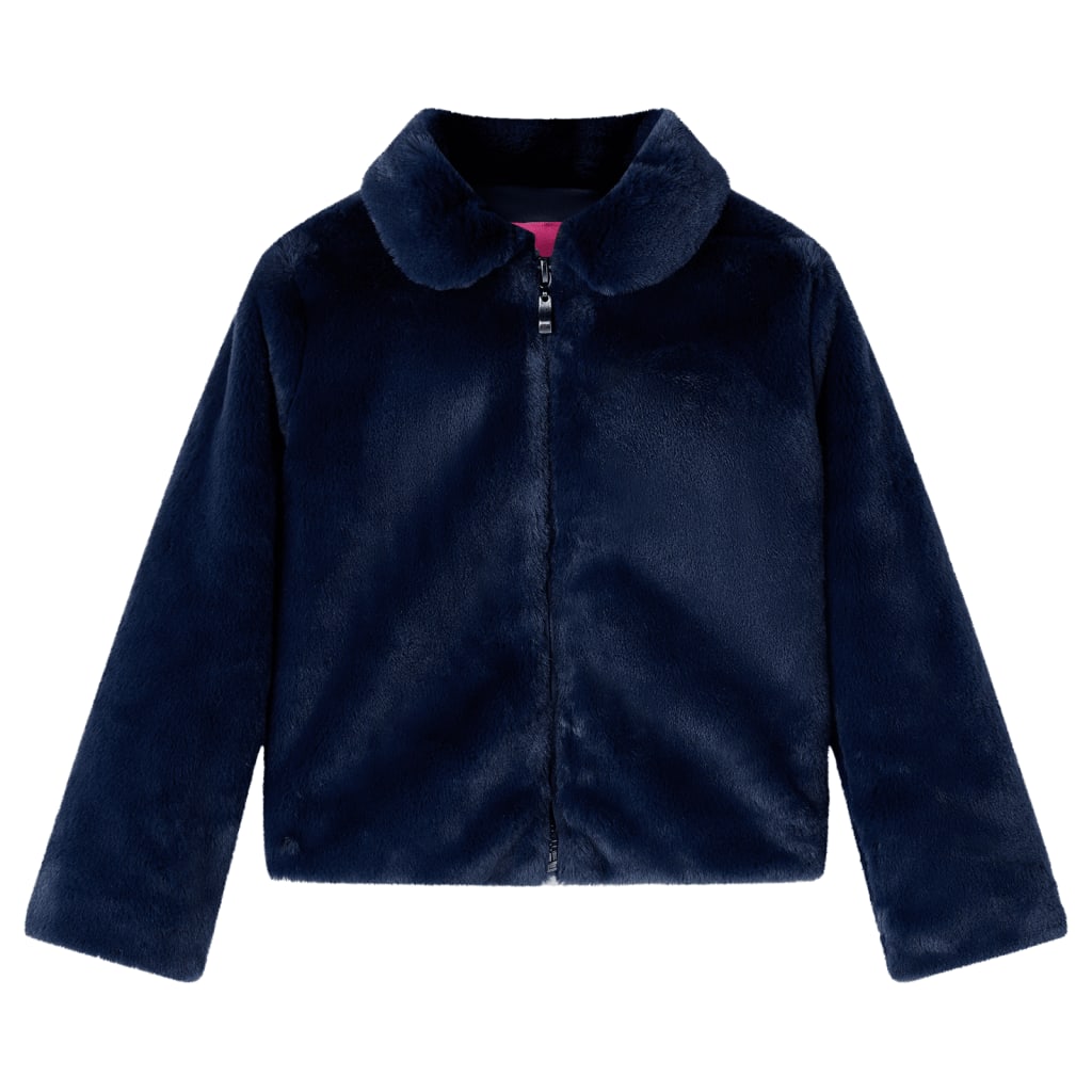 Vidaxl otroška jakna 128 Art Supply Navy Blue